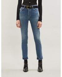 Citizens of Humanity Olivia Slim Relaxed-fit High-rise Jeans - Blue