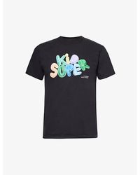 Kidsuper - Bubble Branded-print Cotton-jersey T-shirt - Lyst