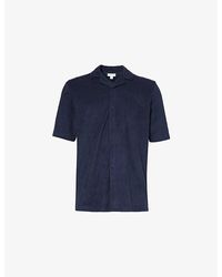 Sunspel - Vy Relaxed-fit Short-sleeve Cotton-terry Shirt - Lyst