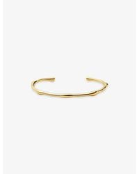Missoma - Molten 18Ct-Plated Cuff Bracelet - Lyst