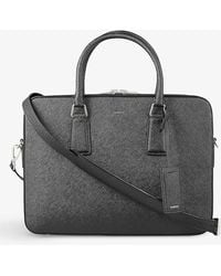 Sandro - Logo-print Leather Briefcase Bag - Lyst