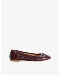 Dune - Helenne Leather Ballet Flats - Lyst