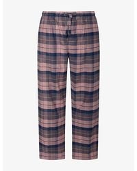 Derek Rose - Kelburn Check Cotton Lounge Trousers - Lyst