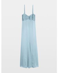 Zadig & Voltaire - Rippie V-Neck Satin Maxi Dress - Lyst