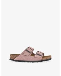 Birkenstock - Arizona Two-Strap Suede Sandals - Lyst