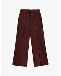 Ro&zo - Wide-Leg High-Rise Cotton-Blend Jogging Bottoms - Lyst