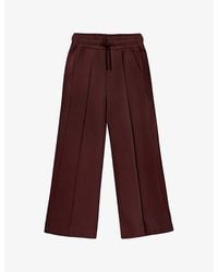 Ro&zo - Wide-Leg High-Rise Cotton-Blend Jogging Bottoms - Lyst