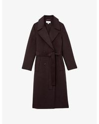 Reiss - Rene Double-Breasted Wool-Blend Coat - Lyst
