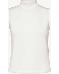 Spanx - Airessentials High-neck Stretch-woven T-shirt - Lyst