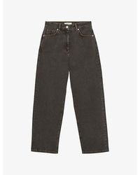 Reiss - Selin Straight-Leg Mid-Rise Jeans - Lyst