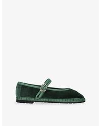 Flabelus - Pierre Velvet Ballet Flats - Lyst
