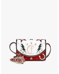 Christian Louboutin - Rodeo Loubi54 Giddy Small Leather Cross-Body Bag - Lyst