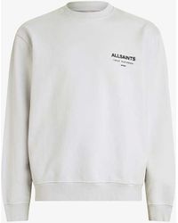 AllSaints - Underground Graphic-print Cotton Sweatshirt - Lyst
