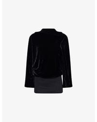 Rick Owens - Cylinder Draped Woven Top - Lyst