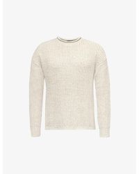 RRL - Relaxed-fit Crewneck Cotton And Linen-bend Jumper - Lyst