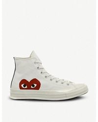 Comme des Garçons - Comme Des Garçons Play X Converse 70S Canvas High-Top Trainers - Lyst