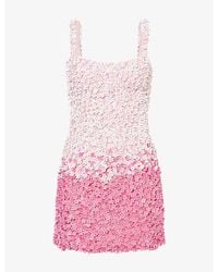 La Fuori - Petal Ombré Sequinned Mini Dress - Lyst