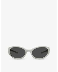 Gentle Monster - Young G12 Oval-frame Acetate Sunglasses - Lyst