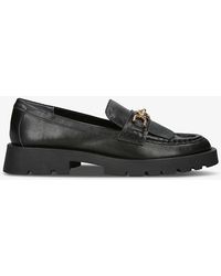 Dolce Vita - Erna Chain-embellished Fringed Leather Loafers - Lyst
