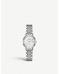 Longines - L4.309.4.87.6 Elegant Collection Stainless-steel 0.026ct Round-cut Diamond Automatic Watch - Lyst