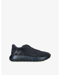Hogan - Allacciato Suede And Leather Trainers - Lyst