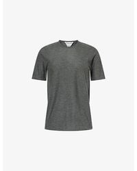 Bottega Veneta - Short-Sleeve Rolled-Hem Cashmere T-Shirt - Lyst