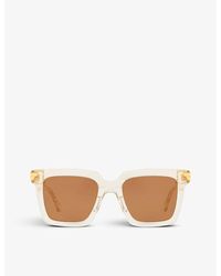 Bottega Veneta - Bv1005s Square-framed Acetate Sunglasses - Lyst