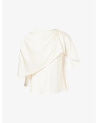 Jonathan Simkhai - Eliora Cape Woven Top - Lyst