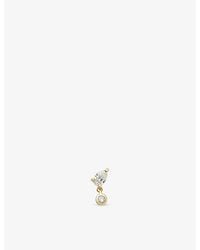 Missoma - Pear 9Ct And Lab Grown Diamond Single Stud Earring - Lyst