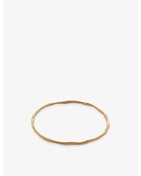 Monica Vinader - Mv Siren Muse 18Ct- Plated Vermeil Bangle - Lyst
