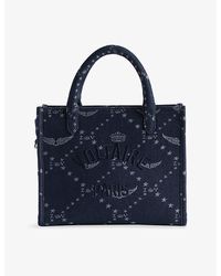 Zadig & Voltaire - Angel Branded Denim Tote Bag - Lyst