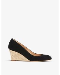 LK Bennett - Eevi Wedge Leather Courts - Lyst
