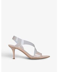 Gianvito Rossi - Metropolis 70 Heeled And Patent-leather Sandals - Lyst
