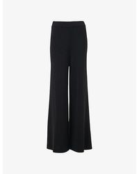 eem - Wide-Leg Knitted Trousers - Lyst