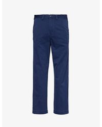 Polo Ralph Lauren - Newport Vy Sailing Belt-loop Straight-leg Relaxed-fit Cotton Trousers - Lyst