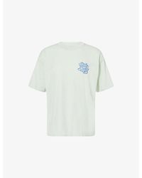 Anine Bing - Regular-Fit Logo-Print Cotton T-Shirt - Lyst