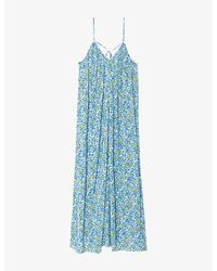 Zadig & Voltaire - Ristym Printed Woven Maxi Dress - Lyst