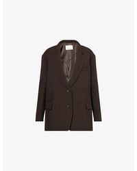 Frankie Shop - Bea Single-Breasted Stretch-Woven Blazer - Lyst