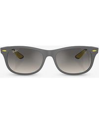 Ray-Ban - Rb4607m Scuderia Ferrari Collection Square-frame Acetate Sunglasses - Lyst