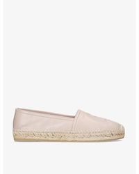 Saint Laurent - Monogram Leather Espadrille - Lyst