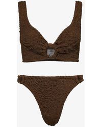 Hunza G - Hallie Crinkled-texture Bikini - Lyst