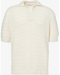 Daily Paper - Jabir Crochet-knit Cotton Polo Shirt - Lyst