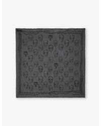 Zadig & Voltaire - Kerry Skull-Print Square Woven Scarf - Lyst