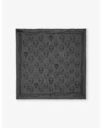 Zadig & Voltaire - Kerry Skull-Print Square Woven Scarf - Lyst