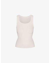 Skims - Scoop-Neck Ribbed Stretch-Cotton Tank Top - Lyst