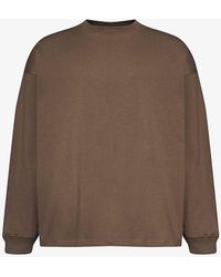 Bottega Veneta - Crewneck Long-sleeved Oversized Cotton-jersey T-shirt X - Lyst