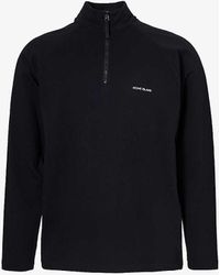 Stone Island - Garment-dyed Half-zip Cotton-jersey Sweatshirt - Lyst