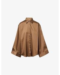 Frankie Shop - Tila Wide-Sleeve Cotton Shirt - Lyst