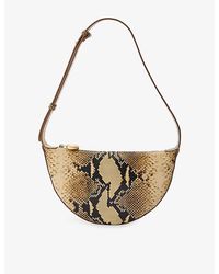 JOSEPH - Bean Snake-Print Leather Shoulder Bag - Lyst