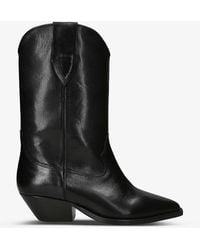 Isabel Marant - Duerto Pointed-toe Leather Heeled Cowboy Boots - Lyst